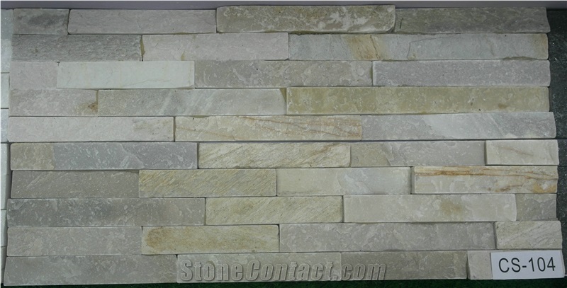 Rusty, Grey and Black Mixed Slate Cultured Stone Panels, No.Cs-104