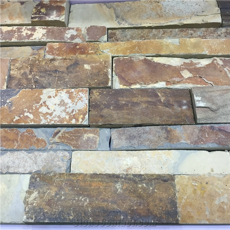 Rusty Retro Slate Cultured Stone Panels for Wall/Floor, Type No.Cs-108