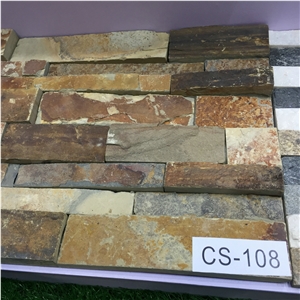 Rusty Retro Slate Cultured Stone Panels for Wall/Floor, Type No.Cs-108