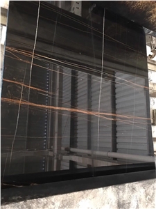 Spun Golden Black Marble, Noir Aziza Black Marble 1.8cm Big Slabs Spun Golden Black Marble, Noir Aziza Black Marble 1.8cm Big Slabs