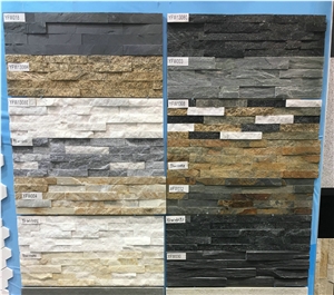 White & Rusty Quartzite Cultured Stone Panels, Yfw004