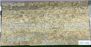 Yellow Tiger Vein Slate Cultured Stone Panels, No.Cs-113 Yellow Tiger Vein Slate Cultured Stone Panels, No.Cs-113