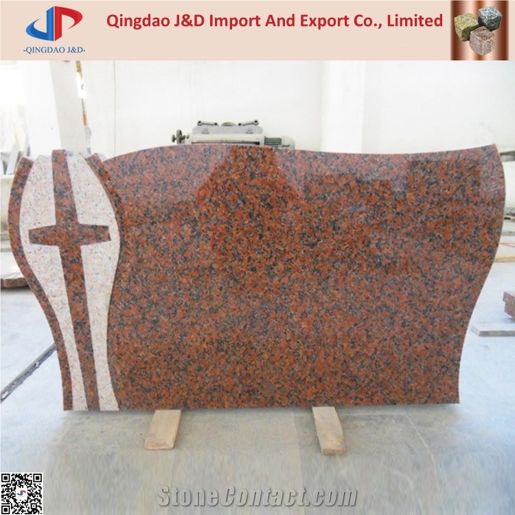 G562 Maple Red Monuments Headstone