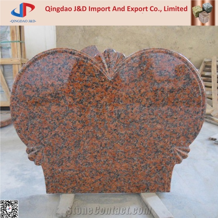 G562 Maple Red Monuments Headstone