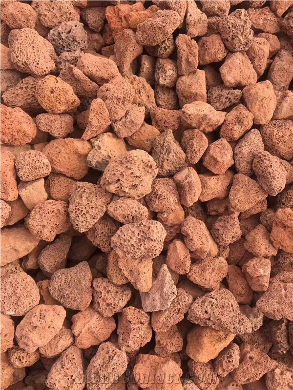 Cheap Price Red Basalt Pebble & Grave