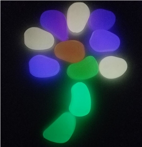 Glow in the Dark Pebble Stone Glowing Pebble Stone Glow in the Dark Pebble Stone Glowing Pebble Stone