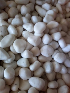 Natural Pure White Snow White Pebbles Stone for Landscaping Decoration