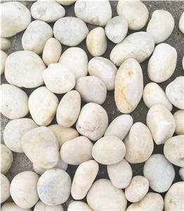 Natural White River Pebbles Stone Landscaping