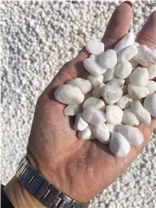 Snow White Pebble For Garden With Cheap Price