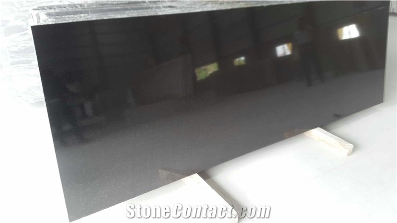Absolute Black Granite Slabs, India Black Granite