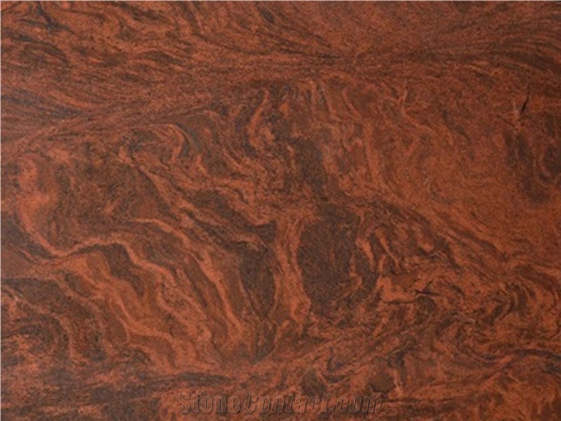 Red Multicolor Granite Slabs, India Red Granite