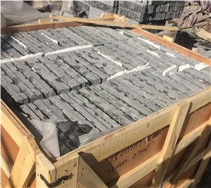 Black Limestone Road Kerb Kerbstone Side Stone Landscaping Kerbstone