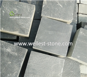 Black/Rusty/Green Slate Cube Stone/Cobble Stone Tumbled Paving Slate