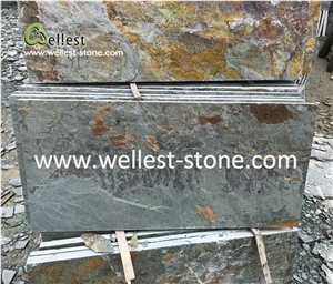 China Own Quarry Rusty Slate Paving Slate for Flooring Tile Pool Paver