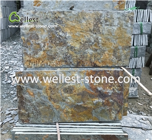 China Own Quarry Rusty Slate Paving Slate for Flooring Tile Pool Paver
