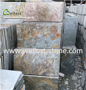 China Own Quarry Rusty Slate Paving Slate for Flooring Tile Pool Paver