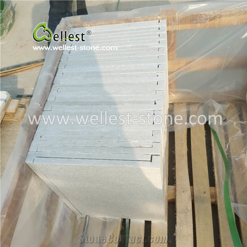 Elegant Straight Edge White Quartzite Coping Stone for Swimming Pool