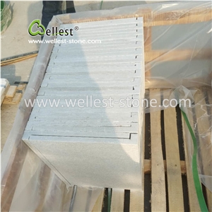 Elegant Straight Edge White Quartzite Coping Stone for Swimming Pool