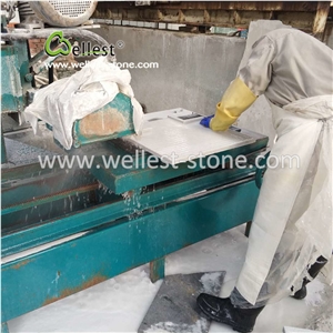 Elegant Straight Edge White Quartzite Coping Stone for Swimming Pool