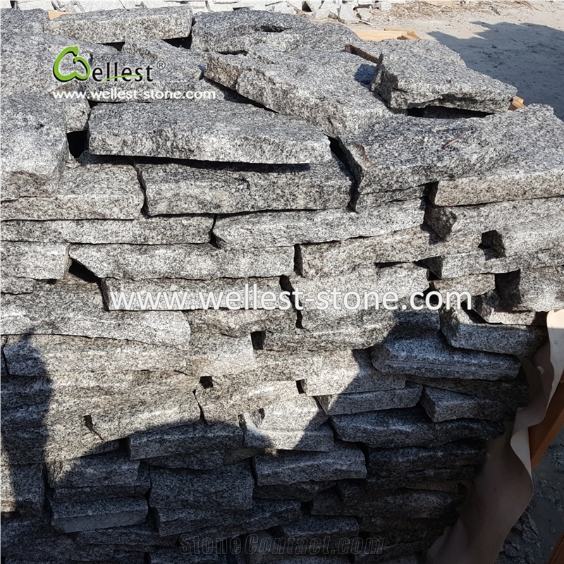 G603 Light Grey Granite Random Size Corner for Wall Cladding Wall Tile