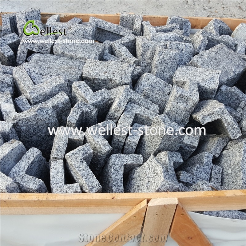 G603 Light Grey Granite Random Size Corner for Wall Cladding Wall Tile