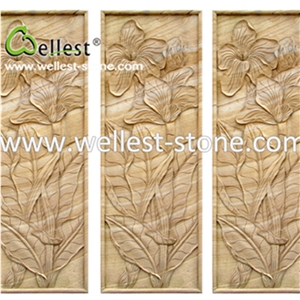 Natural Marble Relief Patterns for Interior Decoration