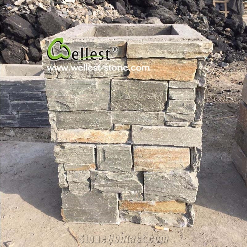Natural Stone Outdoor Culture Stone Europe Style Mailbox