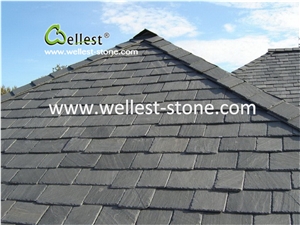 Sandstone Black Roof Tiles Steps Stacked Stone Paving Stone