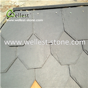 Sandstone Black Roof Tiles Steps Stacked Stone Paving Stone