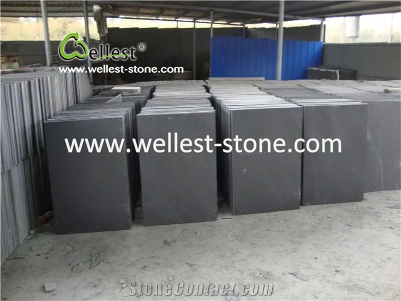 Sandstone Black Roof Tiles Steps Stacked Stone Paving Stone