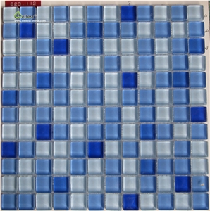 Swimming Pool Glass Mosaic, Crystal Glass Mosaic Tile, Mosaic Glass