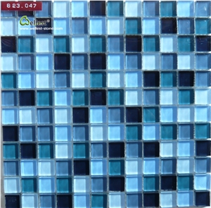 Swimming Pool Glass Mosaic, Crystal Glass Mosaic Tile, Mosaic Glass