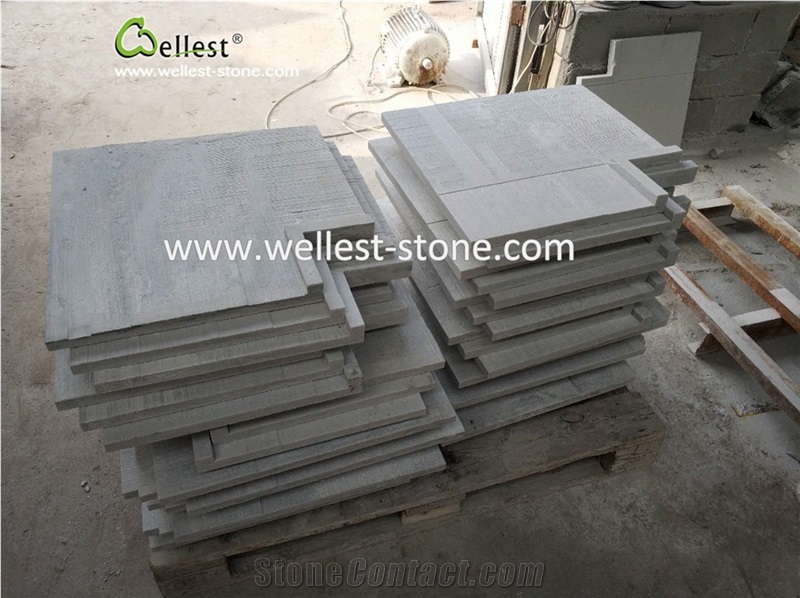 White Quartzite Swimming Pool Pavers Wall Caps Bullnose Coping Tiles