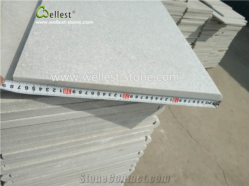 White Quartzite Swimming Pool Pavers Wall Caps Bullnose Coping Tiles