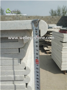 White Quartzite Swimming Pool Pavers Wall Caps Bullnose Coping Tiles