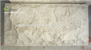 Yellow Wood Travertine Mushroom Surface Covering Wall Tile