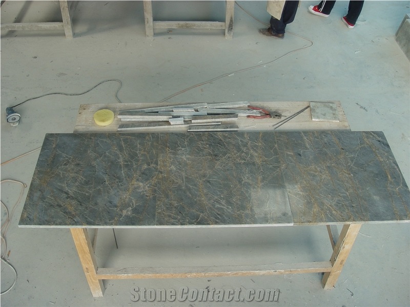 Provence Gold Marble Light/Dark Grey Marble Tile For Flooring Walling