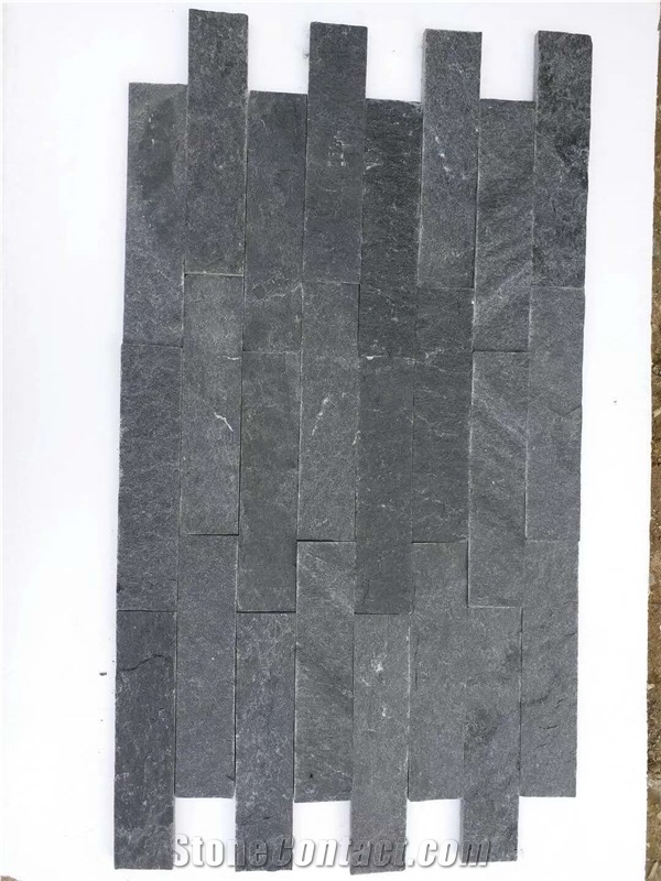 China Black Slate Culture Stone Ledge Stone Wall Claddings