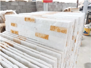 China White Quartzite Culture Stone Wall Claddings Lede Stone