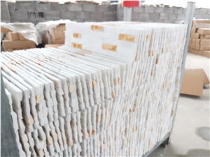 China White Quartzite Culture Stone Wall Claddings Lede Stone