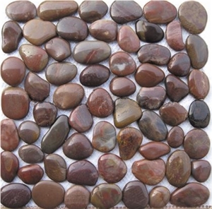 Brown River Stone Mosaic,Pebble Walkway,Garden Cobbles Brown River Stone Mosaic,Pebble Walkway,Garden Cobbles