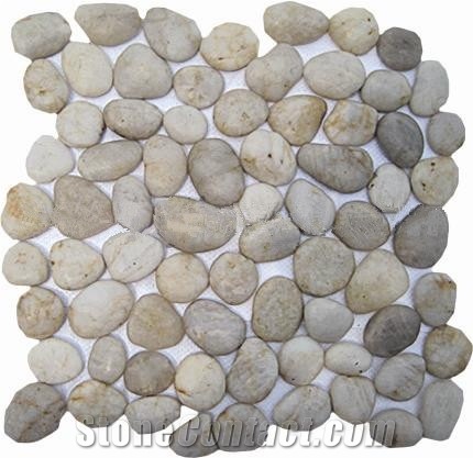 Brown River Stone Mosaic,Pebble Walkway,Garden Cobbles