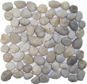 Brown River Stone Mosaic,Pebble Walkway,Garden Cobbles
