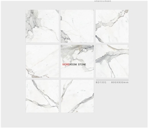 32x32 Calacatta Gold Marble Porcelain Tile