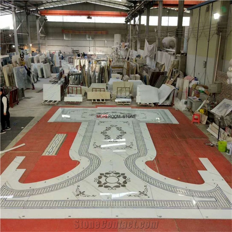 Customized Marble Floor Medallion Round Medallion Marble Tile Inlay