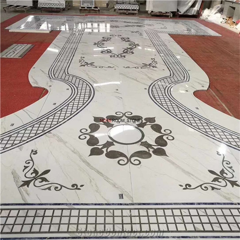 Customized Marble Floor Medallion Round Medallion Marble Tile Inlay