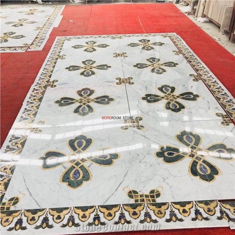Decorative Marble Inlay Flooring Design