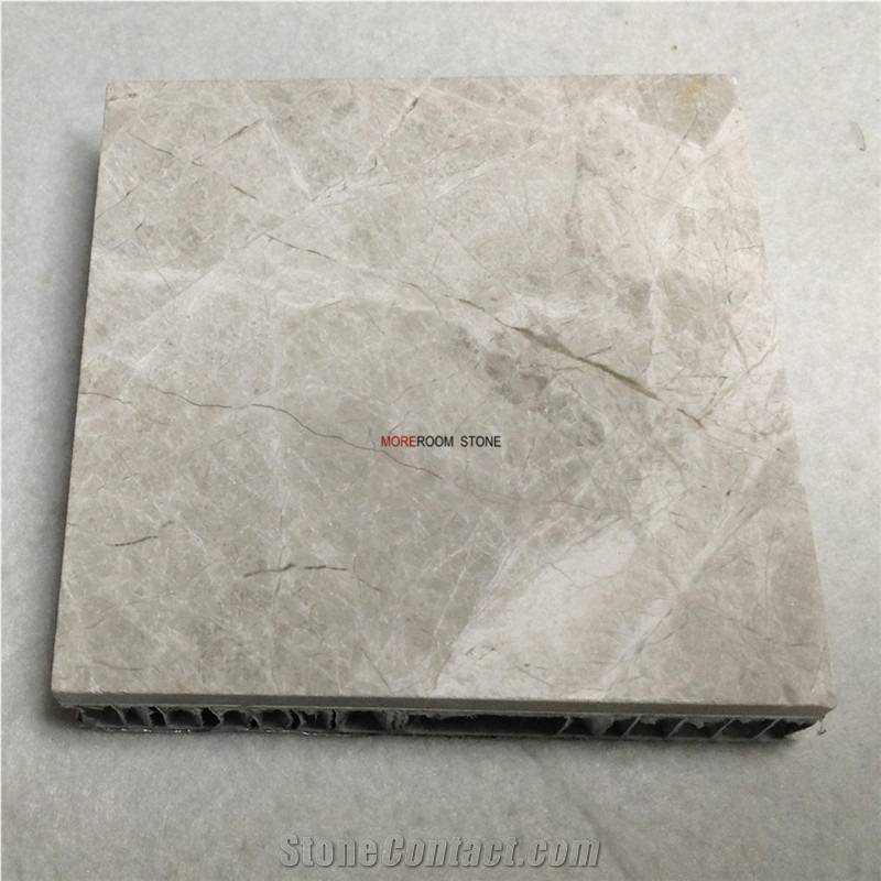 Lightweight Natural Grey Marble Honeycomb Panels for Outdoor or Indoor Wall Design