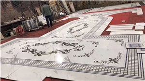 Waterjet Carpet Design Marble Floor Medallions