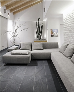 Anthracite Black Phyllite - Anthracite Grey Phyllite Floor Tiles